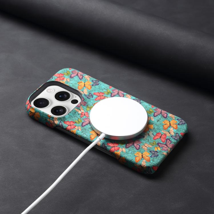 For iPhone 16 Pro Denior A16 Flower Language Series MagSafe PC Phone Case(Butterflies) - iPhone 16 Pro Cases by Denior | Online Shopping UK | buy2fix