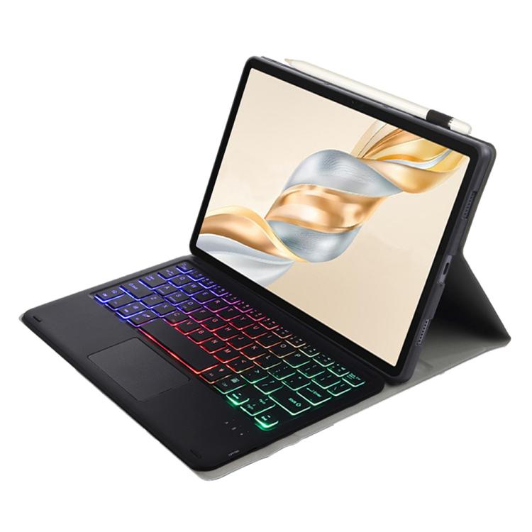 For Honor Pad X9 Pro 11.5 AH28-AS Ultra-thin Detachable Backlight Bluetooth Keyboard Leather Tablet Case with Touchpad(Black) - Huawei Keyboard by buy2fix | Online Shopping UK | buy2fix