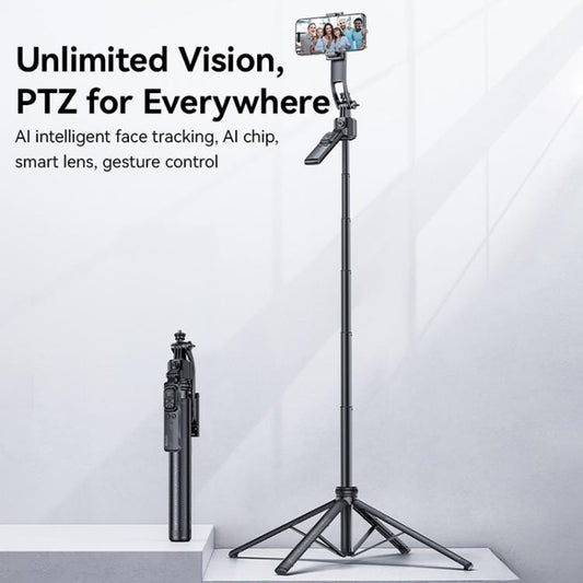 Yesido SF23 Face Tracking Tripod Bluetooth Selfie Stick(Black) - Selfie Sticks by Yesido | Online Shopping UK | buy2fix