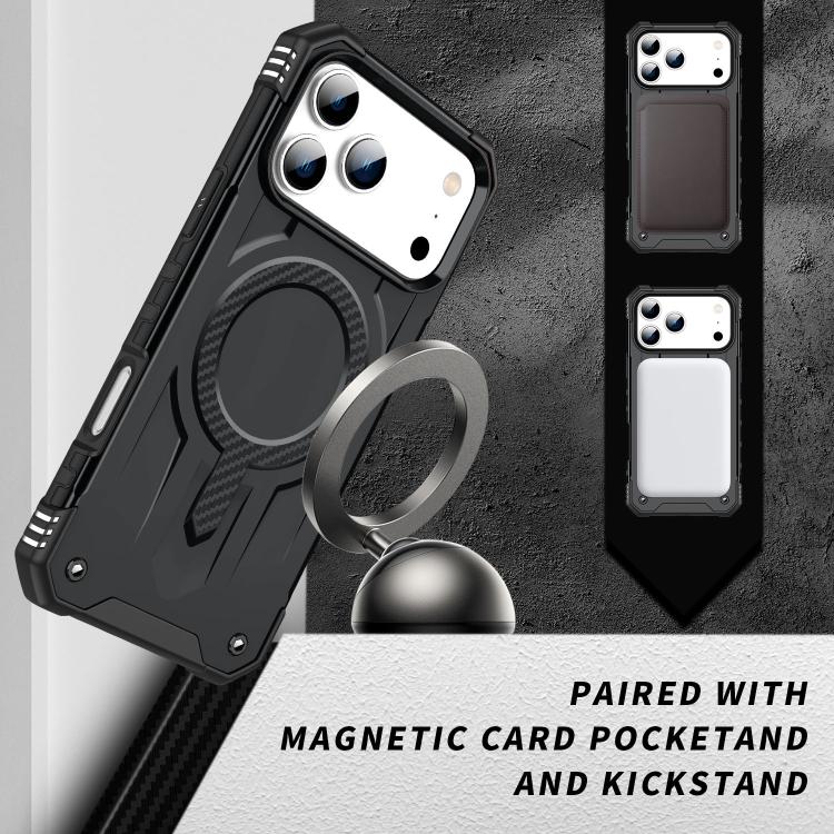 For iPhone 17 Pro Max Straship MagSafe TPU Hybrid PC Phone Case(Black) - iPhone 17 Pro Max Cases by buy2fix | Online Shopping UK | buy2fix