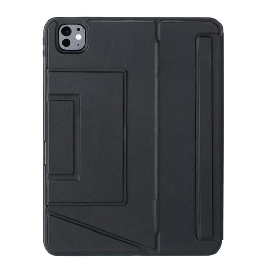 For iPad Pro 11 2024 Holder Floating Detachable Backlight Keyboard Tablet Leather Case with Touchpad(Black) - For iPad Pro by buy2fix | Online Shopping UK | buy2fix