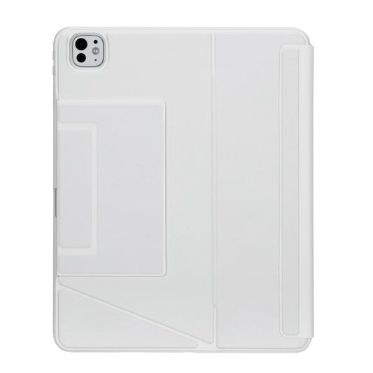 For iPad Pro 13 2024 Holder Floating Detachable Backlight Keyboard Tablet Leather Case with Touchpad(White) - For iPad Pro by buy2fix | Online Shopping UK | buy2fix