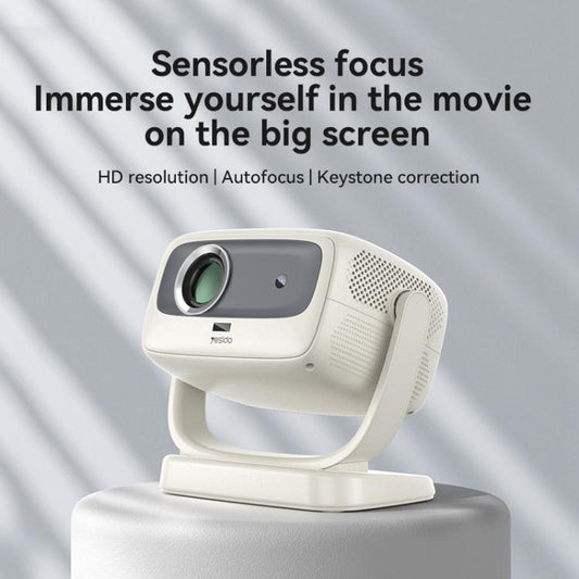 Yesido TV13 1280x720P 190ANSI Android 9.0 Series Smart Projector, Plug:UK Plug(Beige) - LED Projector by Yesido | Online Shopping UK | buy2fix