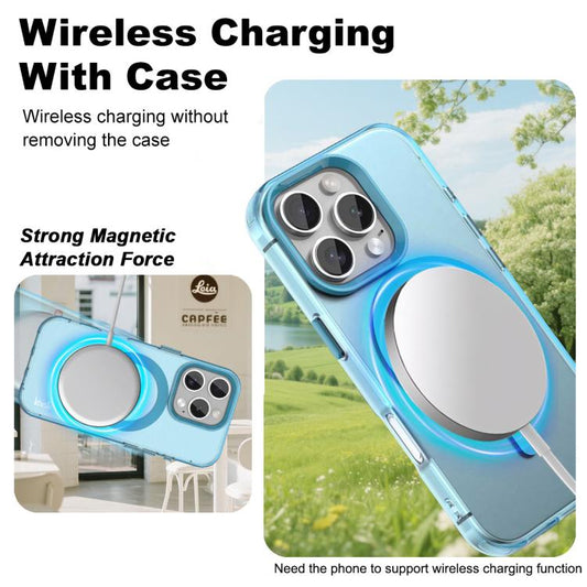 For iPhone 16 Pro Max IMAK Candy Series Shockproof MagSafe Phone Case(Blue) - iPhone 16 Pro Max Cases by imak | Online Shopping UK | buy2fix