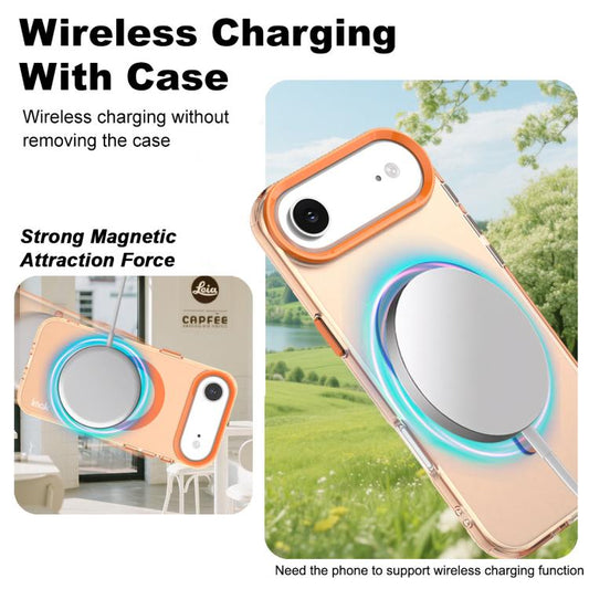 For iPhone 17 Air IMAK Candy Series Shockproof MagSafe Phone Case(Orange) - iPhone 17 Air Cases by imak | Online Shopping UK | buy2fix