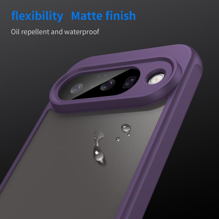 For Google Pixel 10 Fan Dun Series TPU Hybrid PC Frosted Phone Case(Purple) - Google Cases by buy2fix | Online Shopping UK | buy2fix