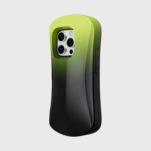 For iPhone 16 Pro Max YOYOISLES Ocean Series EVA Curved Phone Case(Black Green) - iPhone 16 Pro Max Cases by YOYOISLES | Online Shopping UK | buy2fix