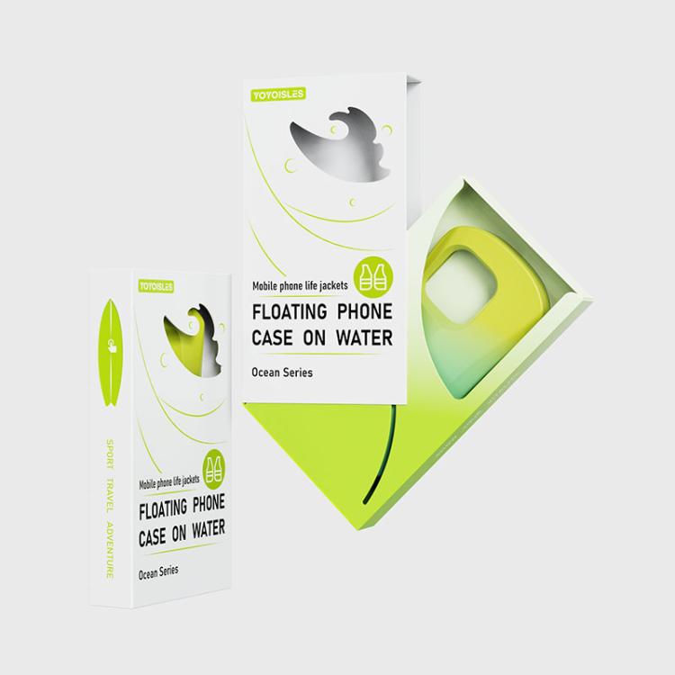 For iPhone 16 YOYOISLES Ocean Series EVA Curved Phone Case(Yellow Green) - iPhone 16 Cases by YOYOISLES | Online Shopping UK | buy2fix