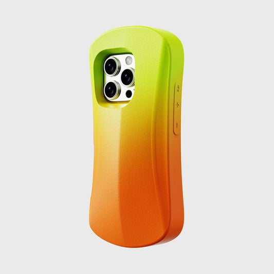 For iPhone 16 YOYOISLES Ocean Series EVA Curved Phone Case(Orange Yellow) - iPhone 16 Cases by YOYOISLES | Online Shopping UK | buy2fix