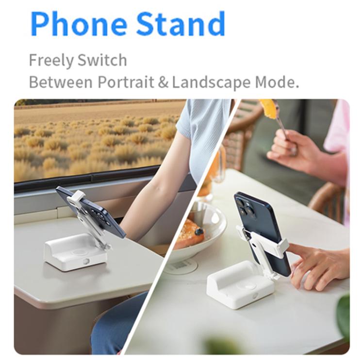 E6 Bluetooth Phone Filming Assist Selfie Monopod(White) - Selfie Sticks by buy2fix | Online Shopping UK | buy2fix