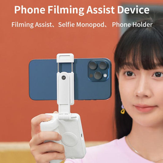 E6 Bluetooth Phone Filming Assist Selfie Monopod with Fill Light(White) - Selfie Sticks by buy2fix | Online Shopping UK | buy2fix