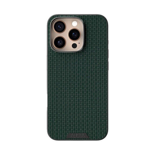 For iPhone 16 Pro Max ABEEL Ruyi Pattern 6D Micro Relief MagSafe Leather Phone Case(Green) - iPhone 16 Pro Max Cases by buy2fix | Online Shopping UK | buy2fix