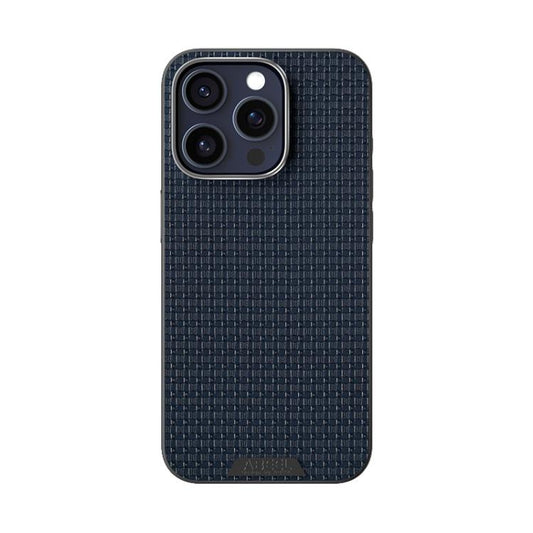 For iPhone 14 Pro Max ABEEL Ruyi Pattern 6D Micro Relief MagSafe Leather Phone Case(Blue) - iPhone 14 Pro Max Cases by buy2fix | Online Shopping UK | buy2fix