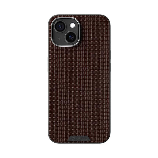 For iPhone 13 ABEEL Ruyi Pattern 6D Micro Relief MagSafe Leather Phone Case(Brown) - iPhone 13 Cases by buy2fix | Online Shopping UK | buy2fix