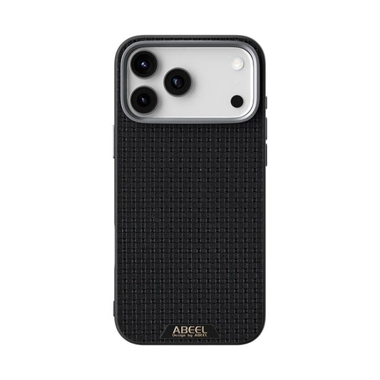 For iPhone 17 Pro ABEEL Ruyi Pattern 6D Micro Relief MagSafe Leather Phone Case(Black) - iPhone 17 Pro Cases by buy2fix | Online Shopping UK | buy2fix