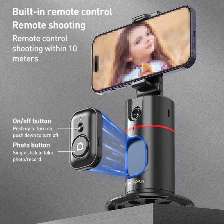 Lenovo Thinkplus H1A 360 Degree Face Recognition Smart AI Tracking Gimbal(Black) - Tripod Heads by Lenovo | Online Shopping UK | buy2fix