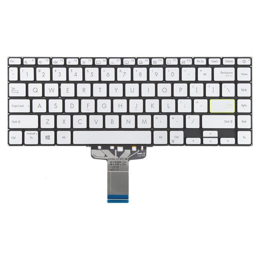 US Version Backlit Laptop Keyboard for Asus VivoBook S14 X421 X421DA X421UA X421EP X421EQ X421JQ X421FP X421FF X421FL(Silver) - Replacement Keyboards by buy2fix | Online Shopping UK | buy2fix