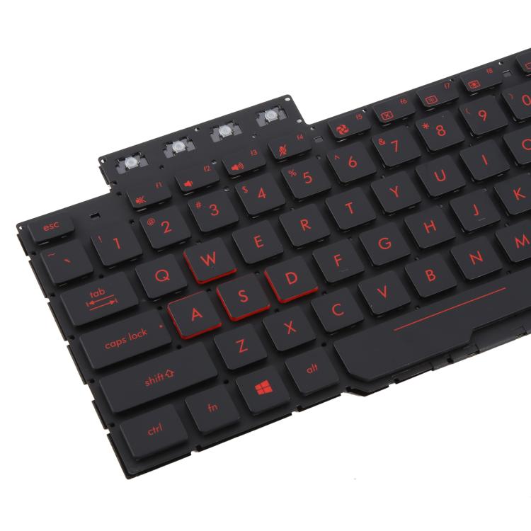 US Version Backlit Laptop Keyboard for Asus FX63 FX63V FX503VM FX503VD ZX63VE FZ63V GL503VS(Red) - Replacement Keyboards by buy2fix | Online Shopping UK | buy2fix