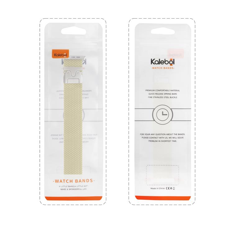 For Apple Watch 46mm / 49mm / 45mm / 44mm Kalebol Wide Umbrella Braided Strap(Dark Blue) - Watch Bands by Kalebol | Online Shopping UK | buy2fix