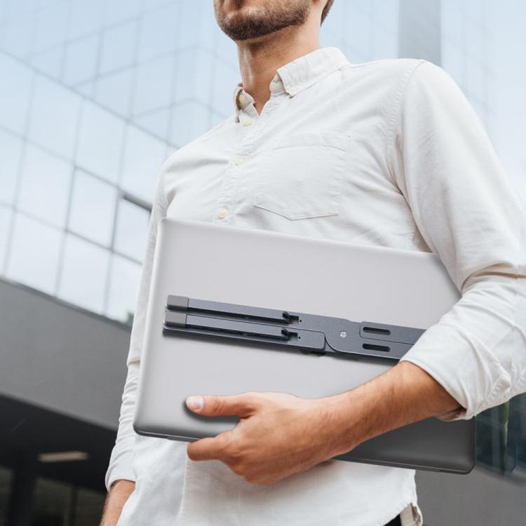 LS-001 Portable Folding Laptop Heightening Heat Dissipation Holder(Silver) - Laptop Stand by buy2fix | Online Shopping UK | buy2fix