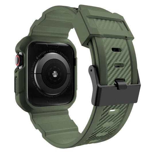 For Apple Watch Ultra 2 / 1 49mm VIETAO Carbon Fiber Silicone Strap(Grass Green) - Watch Bands by VIETAO | Online Shopping UK | buy2fix