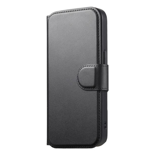 For iPhone 14 Pro CaseNeo Finger Grip Strap MagSafe Leather Phone Case(Black) - iPhone 14 Pro Cases by CaseNeo | Online Shopping UK | buy2fix