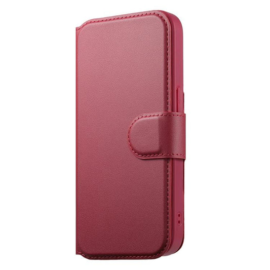 For iPhone 12 Pro Max CaseNeo Finger Grip Strap MagSafe Leather Phone Case(Red) - More iPhone Cases by CaseNeo | Online Shopping UK | buy2fix