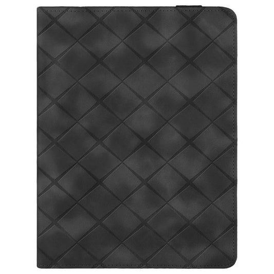 For iPad Pro 13 2024 Rhombus Embossed Leather Smart Tablet Case(Black) - iPad Pro 13 2024 Cases by buy2fix | Online Shopping UK | buy2fix