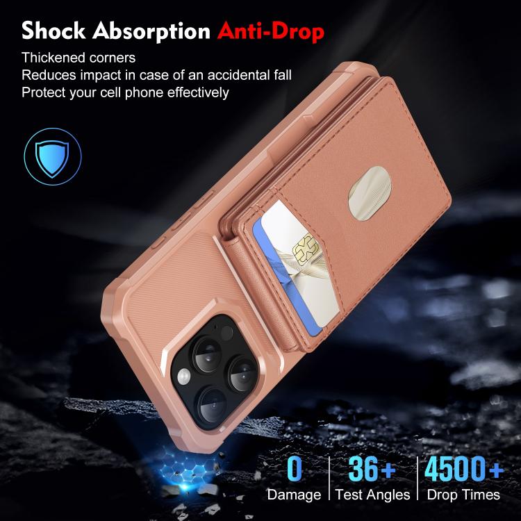 For iPhone 15 Pro 2-in-1 Magnetic Wallet MagSafe Leather Back Phone Case(Pink) - iPhone 15 Pro Cases by buy2fix | Online Shopping UK | buy2fix