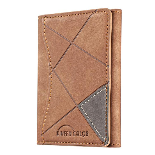 Prismatic Leather Horizontal Magnetic Wallet Card Bag Case(Yellow) - Adhesive Card Holders by buy2fix | Online Shopping UK | buy2fix