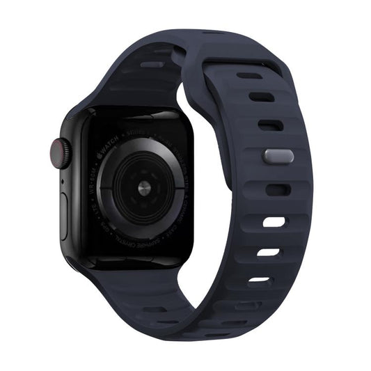 For Apple Watch 46mm / 49mm / 45mm / 44mm Kalebol Sport Silicone Strap(Midnight) - Watch Bands by Kalebol | Online Shopping UK | buy2fix