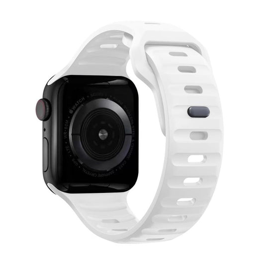 For Apple Watch 42mm / 41mm / 40mm / 38mm Kalebol Sport Silicone Strap(White) - Watch Bands by Kalebol | Online Shopping UK | buy2fix