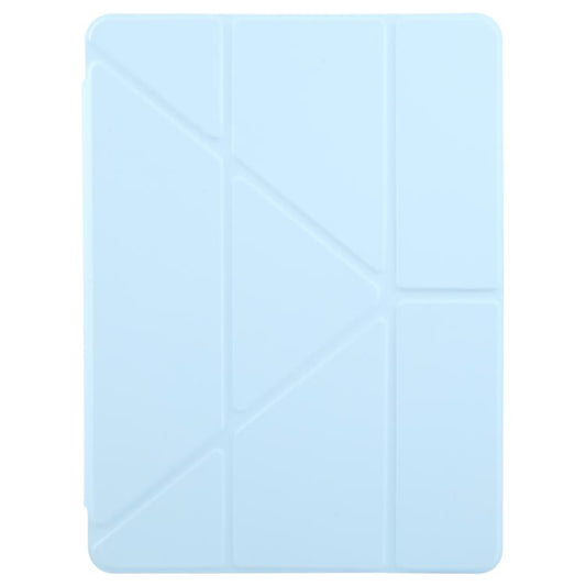 For iPad 10.2 2021 / Air 10.5 ZGA Genre Series Y-Fold Leather Tablet Case with Pen Slot(Blue) - iPad 10.2 Cases by ZGA | Online Shopping UK | buy2fix