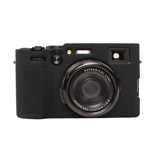 For FUJIFILM X100VI Litchi Texture Soft Silicone Protective Case(Black) - Protective Case by buy2fix | Online Shopping UK | buy2fix