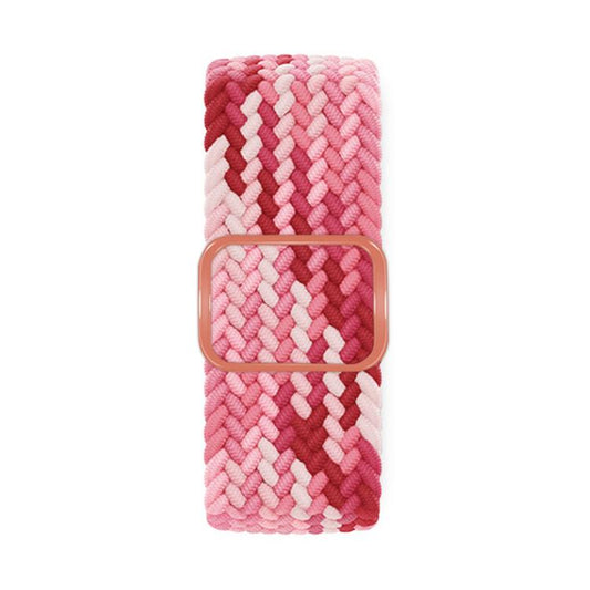 For Apple Watch 46mm / 49mm / 45mm / 44mm Kalebol Eight Buckle Nylon Braided Watch Band(Strawberry Red) - Watch Bands by Kalebol | Online Shopping UK | buy2fix