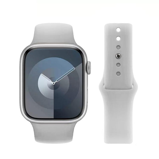 For Apple Watch 42mm / 41mm / 40mm / 38mm Kalebol Reverse Buckle Silicone Watch Band(Light Grey) - Watch Bands by Kalebol | Online Shopping UK | buy2fix