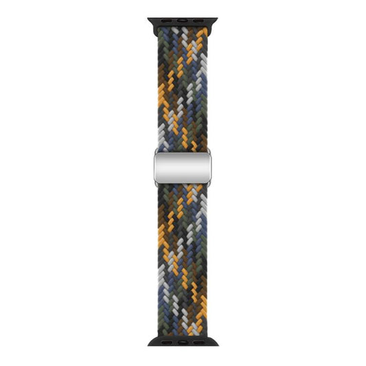 For Apple Watch 42mm / 41mm / 40mm / 38mm Kalebol Nylon Loop Magnetic Buckle Watch Band(Camo Colorful) - Watch Bands by Kalebol | Online Shopping UK | buy2fix