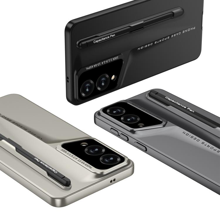 For Samsung Galaxy S25 Edge 5G GKK Blade Ultra-thin Full Coverage Phone Case with Pen(Grey) - Galaxy S25 Edge 5G Cases by GKK | Online Shopping UK | buy2fix