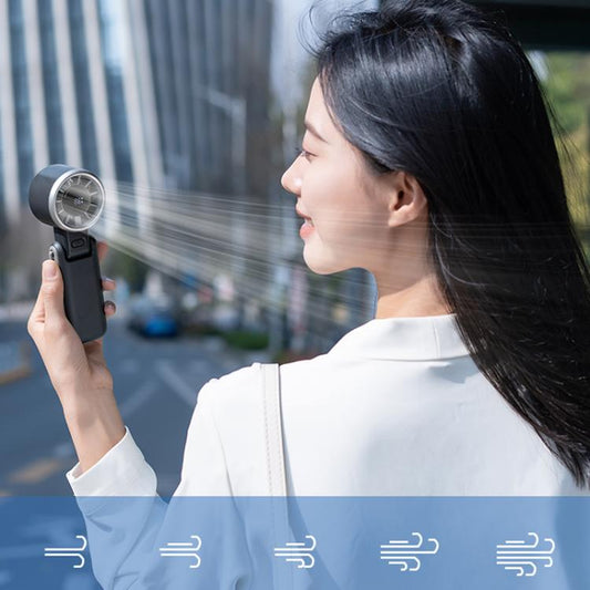 H03 High Speed ??Handheld Folding Fan(Black) - Electric Fans by buy2fix | Online Shopping UK | buy2fix