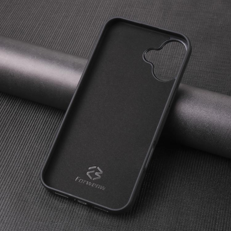 For iPhone 16 Forwenw F5 Series Integrated Card Bag Phone Case(Black) - iPhone 16 Cases by Forwenw | Online Shopping UK | buy2fix