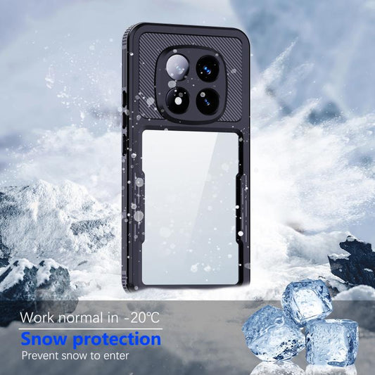 For Redmi Note 14 Pro 5G RedPepper Mars Series IP68 Waterproof Phone Case(Black) - Note 14 Pro Cases by RedPepper | Online Shopping UK | buy2fix