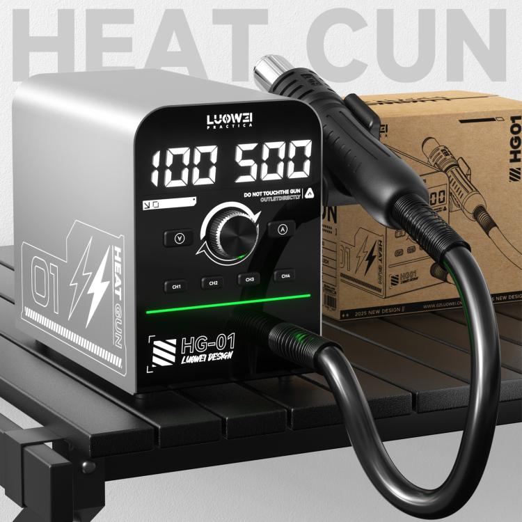 Luowei HG-01 800W Intelligent Digital Hot Air Gun BGA Desoldering Rework Station, Plug:US Plug - Others by LUOWEI | Online Shopping UK | buy2fix