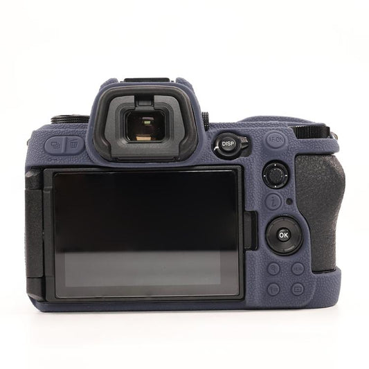 For Nikon Z6III Litchi Texture Soft Silicone Protective Case(Dark Blue) - Protective Case by buy2fix | Online Shopping UK | buy2fix
