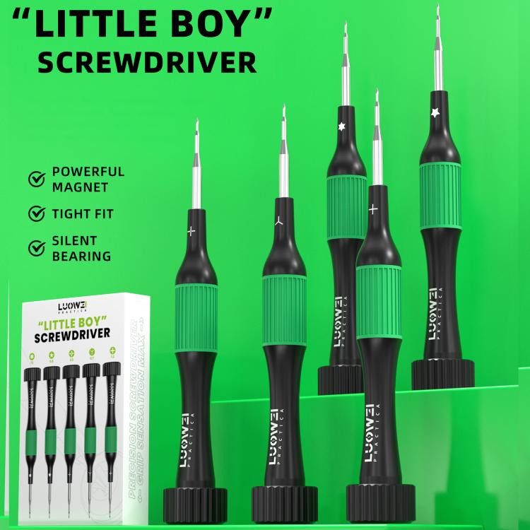 LUOWEI LITTLE BOY Smooth Bearings Alloy Magnetic Screwdriver Set - Screwdriver Set by LUOWEI | Online Shopping UK | buy2fix