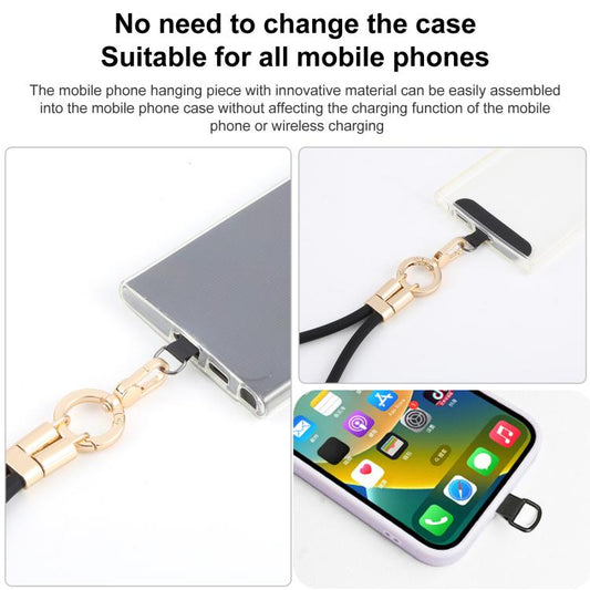 Adjustable Silicone Phone Anti-lost Short Lanyard(Yellow) - Lanyards & Wrist Straps by buy2fix | Online Shopping UK | buy2fix