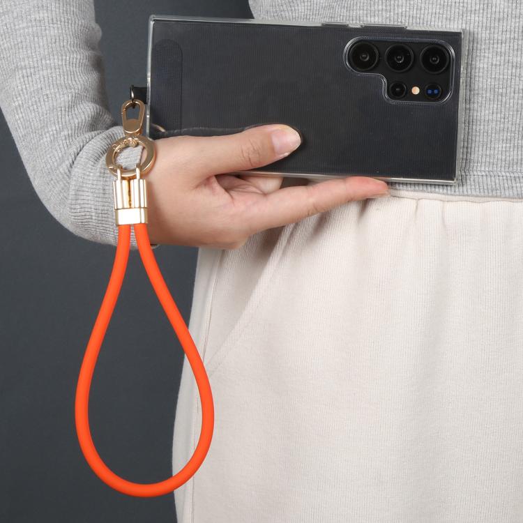 Adjustable Silicone Phone Anti-lost Short Lanyard(Pink) - Lanyards & Wrist Straps by buy2fix | Online Shopping UK | buy2fix