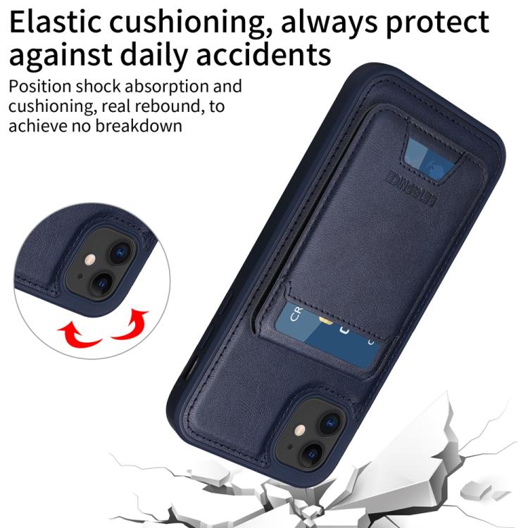 For iPhone 11 BETOPNICE Vertical Flip Detachable MagSafe Wallet Phone Case(Blue) - iPhone 11 Cases by BETOPNICE | Online Shopping UK | buy2fix