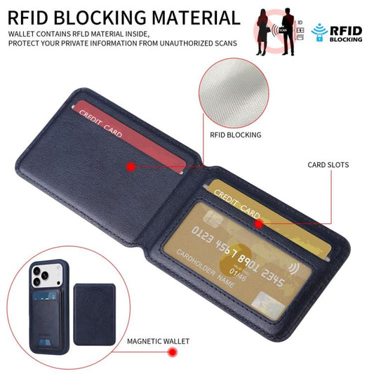 For iPhone 17 Pro BETOPNICE Vertical Flip Detachable MagSafe Wallet Phone Case(Blue) - iPhone 17 Pro Cases by BETOPNICE | Online Shopping UK | buy2fix