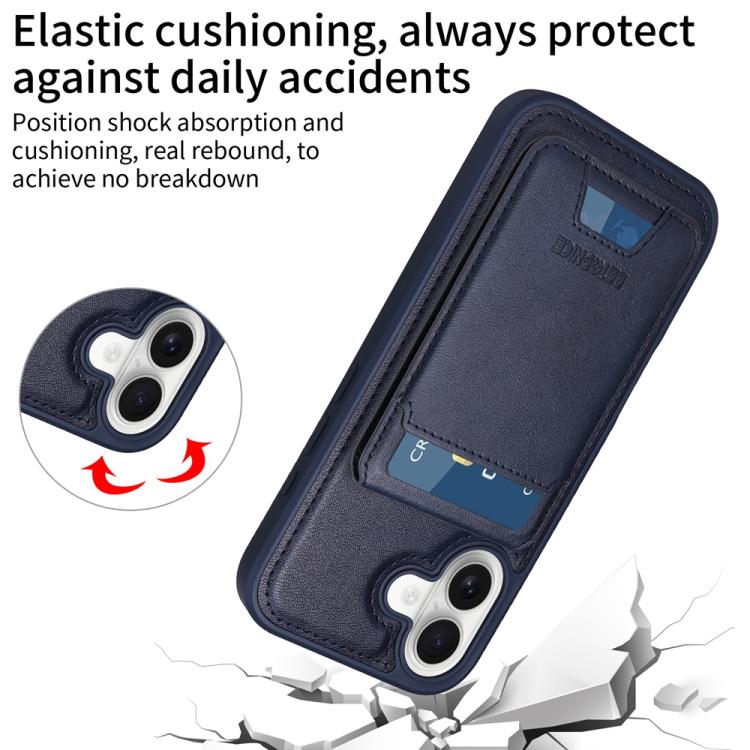 For iPhone 17 BETOPNICE Vertical Flip Detachable MagSafe Wallet Phone Case(Blue) - iPhone 17 Cases by BETOPNICE | Online Shopping UK | buy2fix