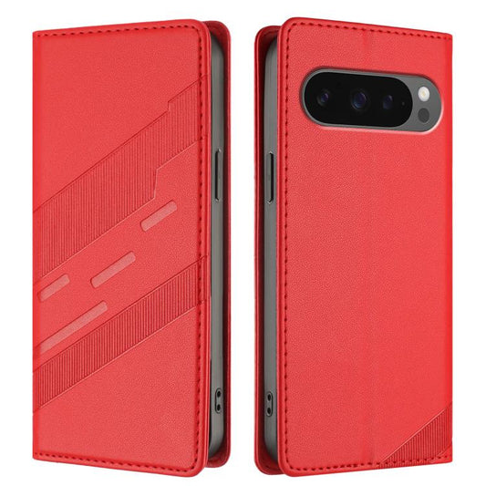 For Google Pixel 10 / 10 Pro Embossed Multi-functional Wallet Retro Leather Phone Case(Red) - Google Cases by buy2fix | Online Shopping UK | buy2fix